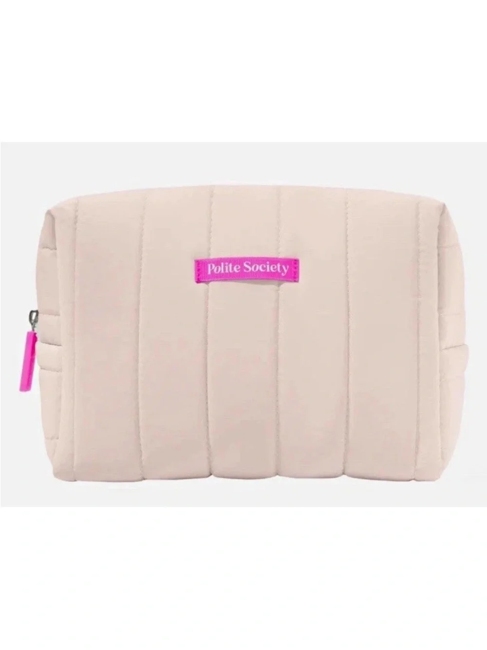 Polite Society 4pc Set: Makeup Bag, Lip Balm, XL Plumper, Powder